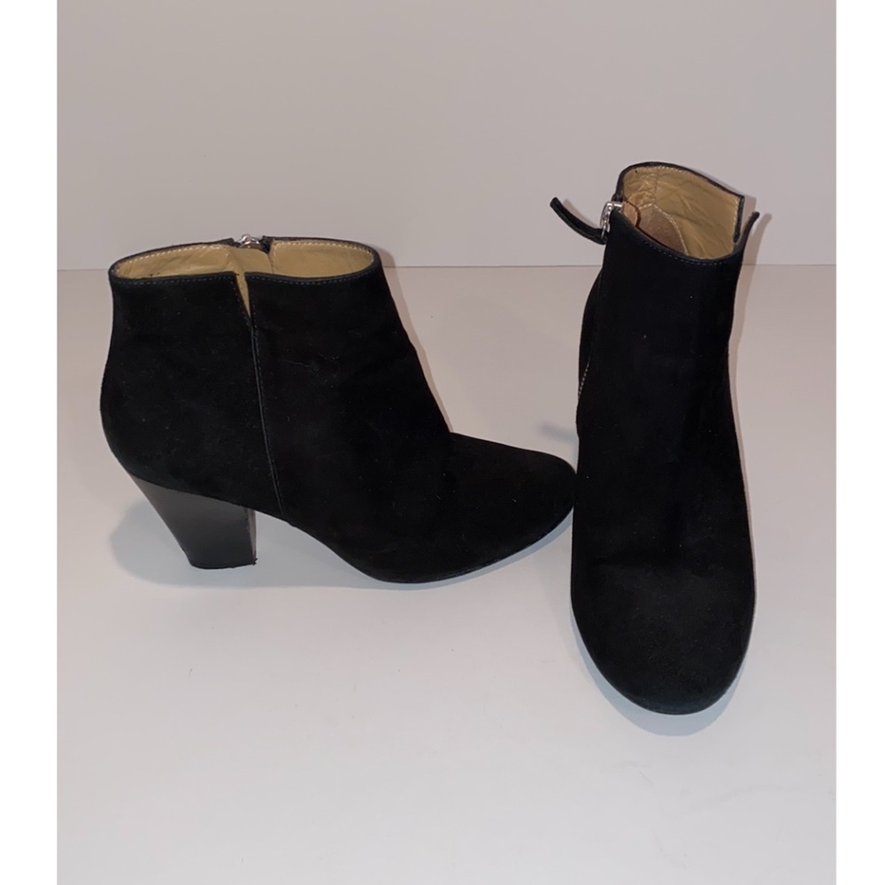 EUC Whistles Kir Royale Black Suede Ankle Boots